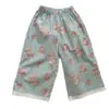 Ropa de casa para niños estilo europeo y americano, Pijama fino de seda helada de verano para niños nuevos, Conjunto de manga corta para niñas con aire acondicionado, Bebé