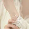 Pulseira de Borboleta de Prata Pura S999 Qianjia, Estilo Floresta, Estilo Simples, Literário e Artístico, Elegante Exquisito, Joia de Mão Elegante, Dropshipping Transfronteiriço