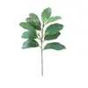Flor Artificial Fanxin de una Sola Rama con Hojas de PVC Realistas Decoración Interior de Alta Gama Flor Falsa Planta Verde