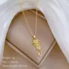 [Acero de titanio] Collar de diamantes elegante y lujoso con lazo de gato para mujer, cadena de clavícula combinable, cadena de acero de titanio.