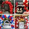 Conjunto de Corrente de Balões de Cor Sólida Nova Transfronteiriça com 137 Peças Decoração de Festa de Aniversário Pacote de Balões para Decoração de Casamento