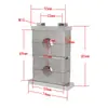 Abrazadera de tubo de aleación de aluminio de alta resistencia GB, abrazadera doble superior e inferior, abrazadera de fijación, soporte de agua, abrazadera doble de aleación de aluminio