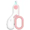 Cortauñas para Gatos con Gravedad Pulidor de Uñas para Mascotas Perro Luz LED Cortauñas Manicura Cortauñas Peluquería de Mascotas LED