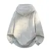 Sudadera con capucha de peso pesado estilo americano de talla grande para hombre Primavera y Otoño 2026 Chaqueta con cremallera de manga larga Sudadera deportiva casual tie-dye para hombre