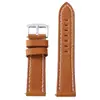 Acessórios de Corrente de Relógio de Couro Genuíno Espesso Vintage Corte de Borda Masculino com Liberação Rápida Relógio de Couro Crazy Horse na Mesma Cor