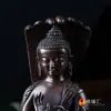 [Buda Yuan Hui] Decoración de Buda de Nepal Hecho a Mano Cobre Tallado Árbol de Dragón Bodhisattva Decoración de Buda
