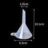 Embudo de plástico transparente para uso doméstico, calibre grande y pequeño, mini embudo dividido, para cocina, laboratorio, fugas de aceite y vino.