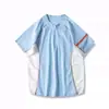 Camiseta Deportiva de Montaña con Bloques de Color Funcional para Exteriores Secado Rápido Transpirable Moda Manga Corta para Hombres y Mujeres Parejas 11976