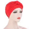 Amazon Sombrero Turbante Suave Trenzado Lateral Multicolor Gorro para Quimioterapia Nuevo Modelo Transfronterizo