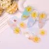 Acrílico com Estampa de Glitter Solar Cor Gradiente Estilo Japonês Patch DIY Acessório de Cabelo Clipe Lateral Capa de Celular Flor para Sapato Acessório