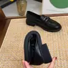 2026 Zapatos de Trabajo de Cuero sin Cordones Estilo Británico Nuevo, Zapatos para Madre, Mocasines Transpirables de Primavera para Mujer Embarazada