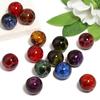 16mm Colorido Rachado pelo Gelo Alto Brilho Contas Acrílicas Transparente Âmbar Explosão Contas DIY Pulseira Chaveiro Contas Soltas