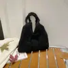 Bolso Tejido de Hilo de Lana Bolso de Mano Grande para Mujer para el Trabajo y el Viaje Bolso de Hombro Simple de Nicho Bolso Tote Debajo del Brazo