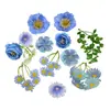 Kit de materiales para flores artificiales tipo J, kit de materiales para flores hechas a mano DIY, accesorios para cajas de flores, accesorio para el cabello, materiales auxiliares para hacer flores de horquilla, flores artificiales