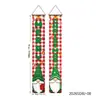 Novas bandeiras de dísticos de Natal, faixas de decoração para o quintal, tecido pendurado para atmosfera festiva, cortina de porta de poliéster, faixa de fundo