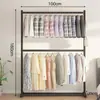 Arara de Roupas de Camada Dupla, Cabideiro, Cabides, Arara de Roupas Simples para Quarto de Casa, Economizador de Espaço, Varal de Roupas