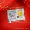 Adesivos de Celular Contendo Ouro 999, Folhas de Ouro Princesa Fique Rica, Ímãs de Geladeira Riqueza, Cartões de Ouro Tesouro, Presentes Personalizados