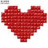 Globo Día de San Valentín Abrazo Corazón Oso Estampado Amor Cereza Labio Globo Atmósfera de Confesión Decoración Accesorios de Globo