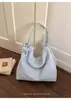 Bolsa de Mano Grande Tejida de Alta Gama para Mujer 2025 Nuevo Estilo Bolso de Hombro Versátil para el Trabajo, Bolso de Hombro Elegante y Sencillo
