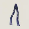 Bufanda con Borla Redonda 130*5 cm, Bufanda de Sarga de Seda Artificial, Cinta para el Cuello de Moda y Versátil, Lazo para Bolso