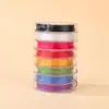 Mini Cordão Elástico Colorido Conjunto de Cores Misturadas para Pulseiras de Miçangas Artesanais, Alta Elasticidade e Fio de Miçangas DIY Durável