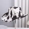 Chapéu Cowboy Cor de Vaca Leve Respirável Confortável Estilo Western Chapéu Jazz Casual para Exterior Moda Transfronteiriça da Amazon