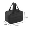 Bolsa de cosméticos de gran capacidad Taslan personalizada de fábrica, bolsa de aseo multifuncional, bolsa de almacenamiento simple para viajes para mujer