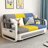 Sofá cama plegable multifuncional para salas de estar pequeñas, extensible y retráctil, adecuado para uso individual, doble o triple, con capacidad de almacenamiento