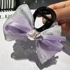 Horquilla con lazo rosa y perlas de amor, nueva horquilla con clip de hada súper dulce, horquilla con clip para el pelo, accesorio para la cabeza con clip perezoso