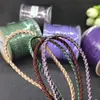 Cuerda Tejida a Mano de 2.5 mm Bedlin Resistente al Desgaste Patrón de Dragón Cuerda para Lanyard de Cera de Abeja Esmeralda DIY Cable