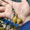 Colgante de Caballo Tang Pequeño Tallado en Madera Arcoíris, Colgante de Caballo Tang del Zodiaco de Madera Pintada, Cadena para Teléfono Móvil, Accesorio para Llavero