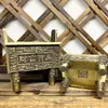 Ornamentos Ding de Latão Ding da Fortuna Mudança de Escritório para Praça Aberta Ding de Cobre de Quatro Pernas Grande Ding Fogão Doméstico Interno