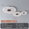 Lámpara de Techo para Sala de Estar Estilo Chino Nuevo, Iluminación Creativa para Dormitorio con Hoja de Loto Zen Estilo Chino, Lámparas de Comedor Imitación Madera Retro