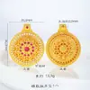 Tienda de Oro Mismo Estilo Arena Dorada Incrustaciones de Diamante Rosetón Brújula Colgante Alta Retención de Color Filigrana Hueca Girasol Brújula Venta al por Mayor