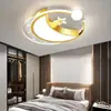 6 nuevas lámparas de techo doradas estilo nórdico, con forma única de delfín y luces LED redondas, adecuadas para dormitorios y salas de estudio, diseño minimalista y moderno