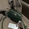 Bolso Pequeño Cuadrado para Mujer 2024 Otoño e Invierno Nuevo Bolso Cruzado de Hombro Bolso Retro de Piel Genuina para Mujer Bolso de Hombro de Lujo Ligero Bolso Pequeño