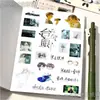 Collage romántico clásico original de hombre a hombre: Atrapado en la Noche Eterna, Palabras Difíciles de Decir, Rompiendo las Nubes, Ojo del Tifón - Pegatinas Decorativas sin Corte para Diarios