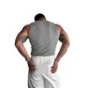 Entrenamiento de Carrera Elástico Ajustado Absorbente de Sudor Transpirable Nuevo Verano Ligero Deportivo Fitness Camiseta sin Mangas Acanalada para Hombre