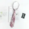 Estilo Japonés jk Corbata Mujer Talla Única Perezoso Preppy Estilo Camisa Uniforme Accesorios Uniforme Estudiante Cuadros Pareja Masculina Mismo Estilo