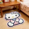 Tapete de chão absorvente antiderrapante para banheiro em estilo cartoon, tapete decorativo de imitação de caxemira para sala de estar, tapete resistente à sujeira para entrada