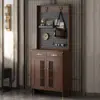 Gabinete de Zapatos Retro de Ratán Entrada de Sala de Estar Agujero Integrado Perchero Taquilla de Almacenamiento para Entrada del Hogar Tablero