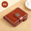Billetera Nueva 2022 para Mujer Corta de Piel Genuina Billetera para Monedas Hebilla Cremallera Porta Tarjetas Amazon Comercio Exterior Billeteras de Éxito