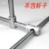 Tubo de Acero Inoxidable Eje Liso Conector de Tres Vías Tipo T Soporte de Abrazadera Fija Cruzada Pieza de Conexión de Soporte Junta Fija Abrazadera de Tubo Sujetador
