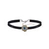 Collar gargantilla estilo coreano Collar de cadena para el cuello para mujer Cadena para la clavícula Celebridad de Internet Estrella de cinco puntas Zircón Cadena para el cuello Correa para el cuello Negro Sexy