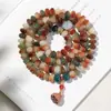 Pulsera de raíz de Bodhi de jade blanco natural, vaina de loto de boj, nueva chinería, material antiguo versátil, cuentas budistas Wenwan, suministro en vivo