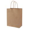 Bolsa de papel Kraft portátil engrossado cor degradação completa bolsa de presente branco LOGO saco de presente atacado