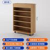 Estantería Pequeña al Lado del Escritorio, Estante de Almacenamiento de Madera Maciza de Pie, Librería Simple de Pared para Estudiantes de Pie Debajo del Escritorio