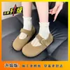 Zapatos Mary Jane retro de estilo francés con plataforma gruesa de doble uso, zapatos de mujer de corte bajo para uso en exteriores, nuevos zapatos Birkenstock de cobertura total para primavera y otoño 2025
