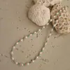 Collar Separador de Perlas de Agua Dulce y Turquesa, Estilo Minimalista de Moda, Gargantilla de Cuentas, Pulsera Estilo Chino Nuevo