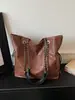 Bolso grande retro casual estilo coreano para trabajo y uso diario para mujer, nuevo bolso tote tejido 2026, bolso de hombro versátil